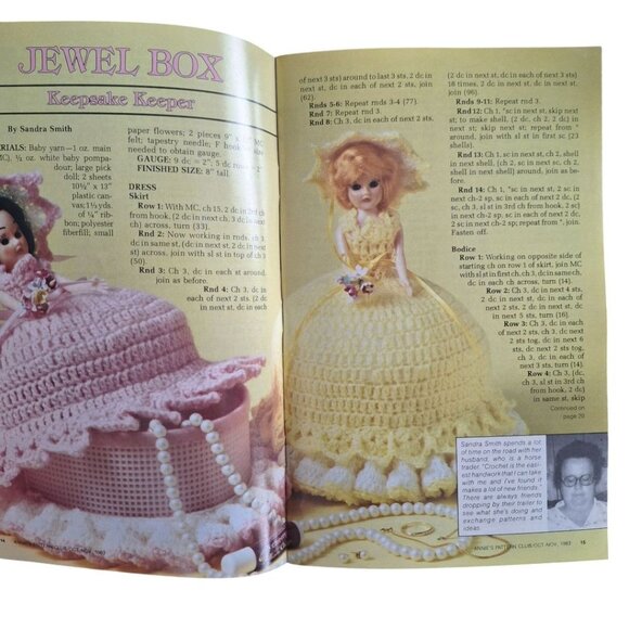Annie's Pattern Club No 23 Needle Craft Newsletter Booklet Quilt Dress 1983 Ma P - Picture 12 of 14
